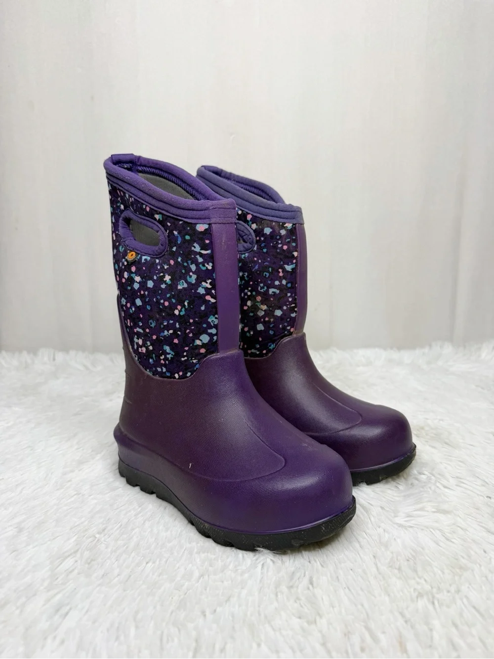 BOGS / Purple Spotted Neo Classic Winter Snow Boots / 12 (kids)